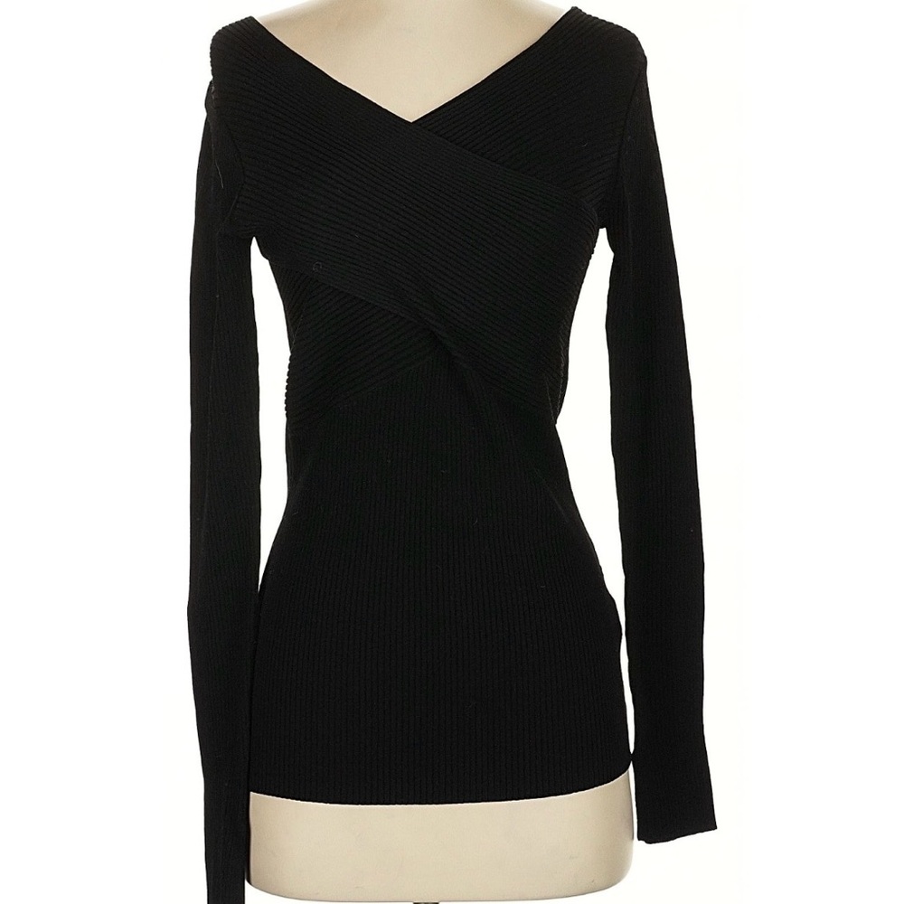 Brochu Walker NWOT Black Athena Wrap Sweater
